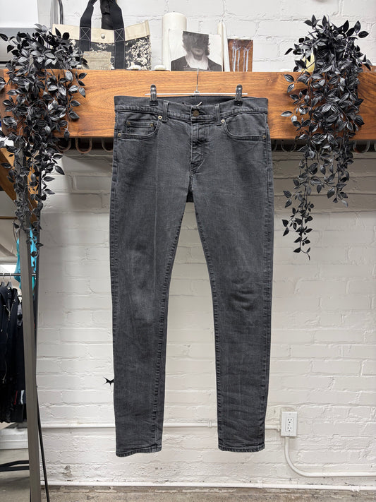 2015 Saint Laurent by Hedi Slimane Washed Black ‘D02’ Denim