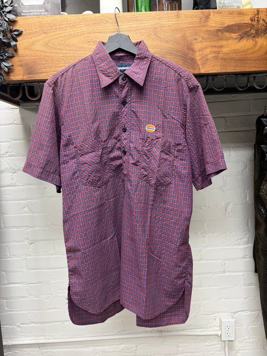 Hysteric Glamour Tartan Quarter Button Up Shirt with Small Branded Patch
