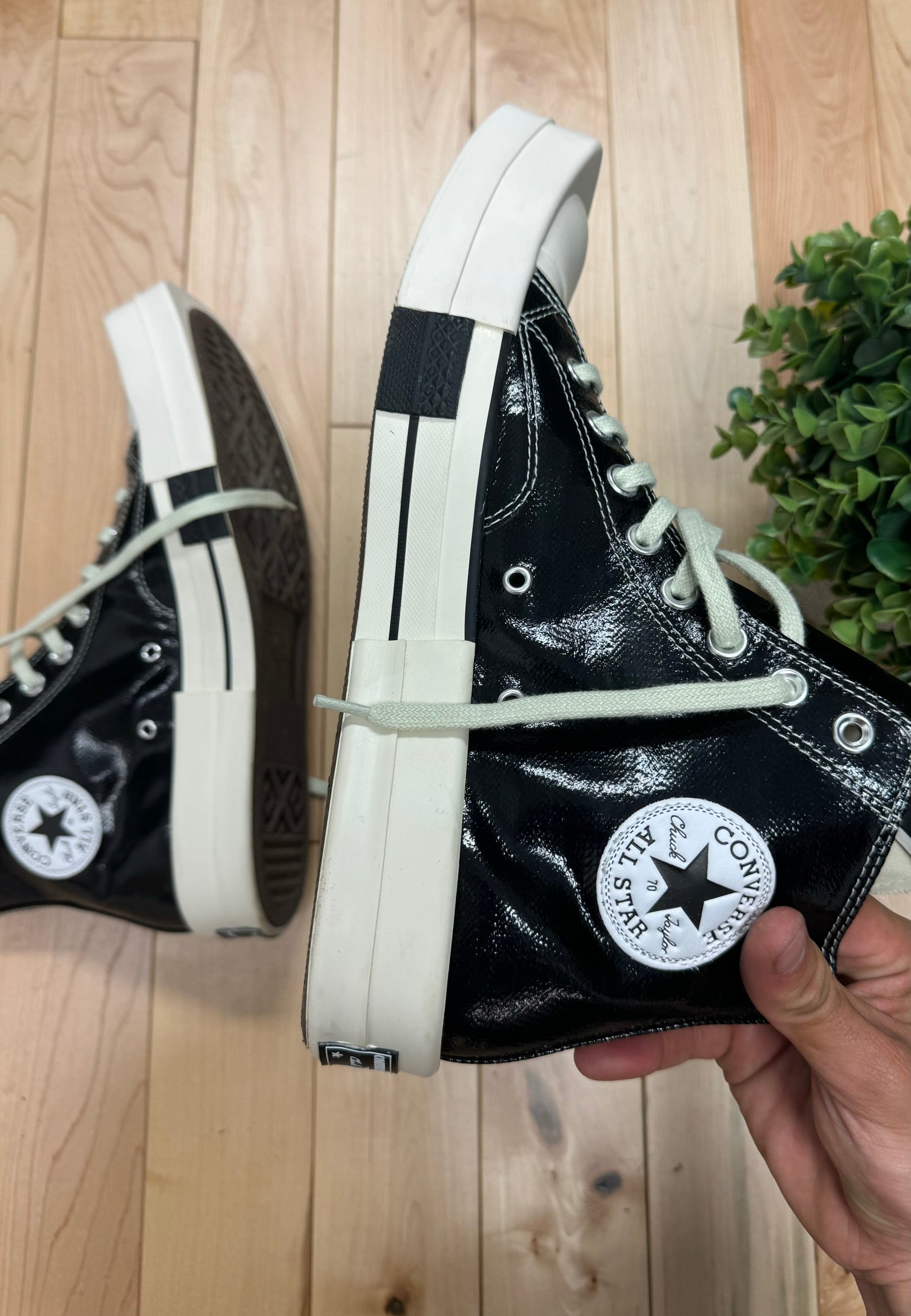 Rick Owens x Converse ‘TurboDRK’ Matte Black High Top Sneakers