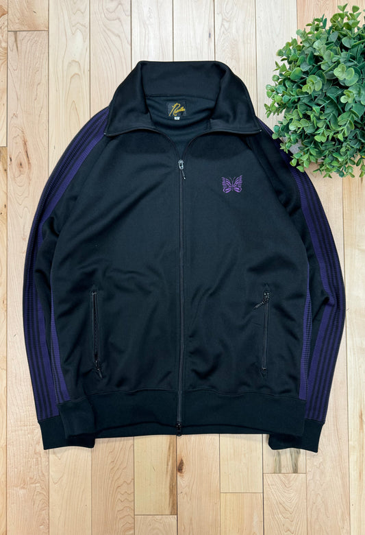 Needles Purple/Black Striped Track Jacket