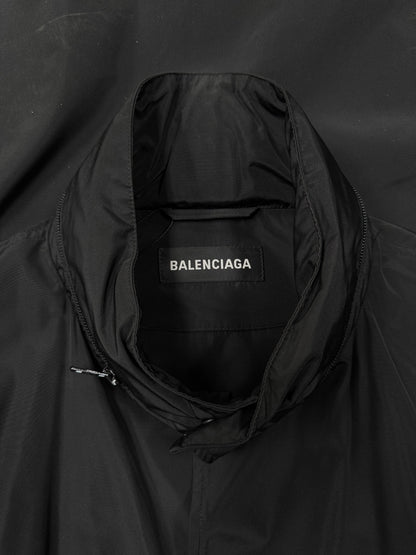 2019 Balenciaga ‘Archetype Logo’  Windbreaker Shell Trench Coat