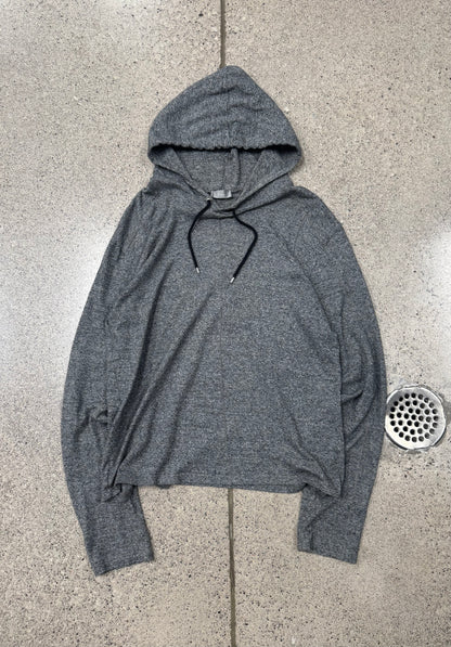 AW2003 Dior ‘Split Seam’ Speckled Grey Hoodie