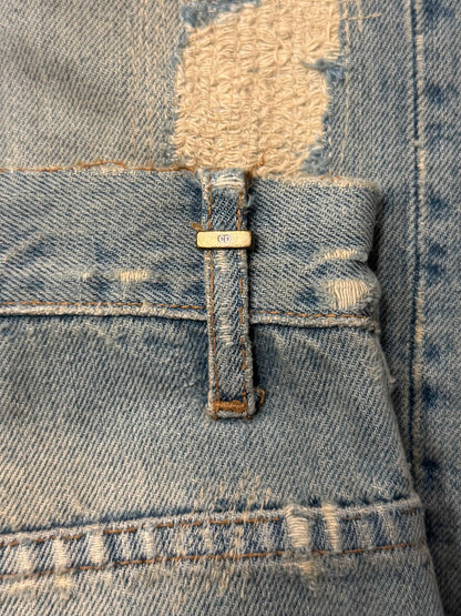 SS2006 Dior Homme by Hedi Slimane ‘Crash’ Distressed Blue Denim