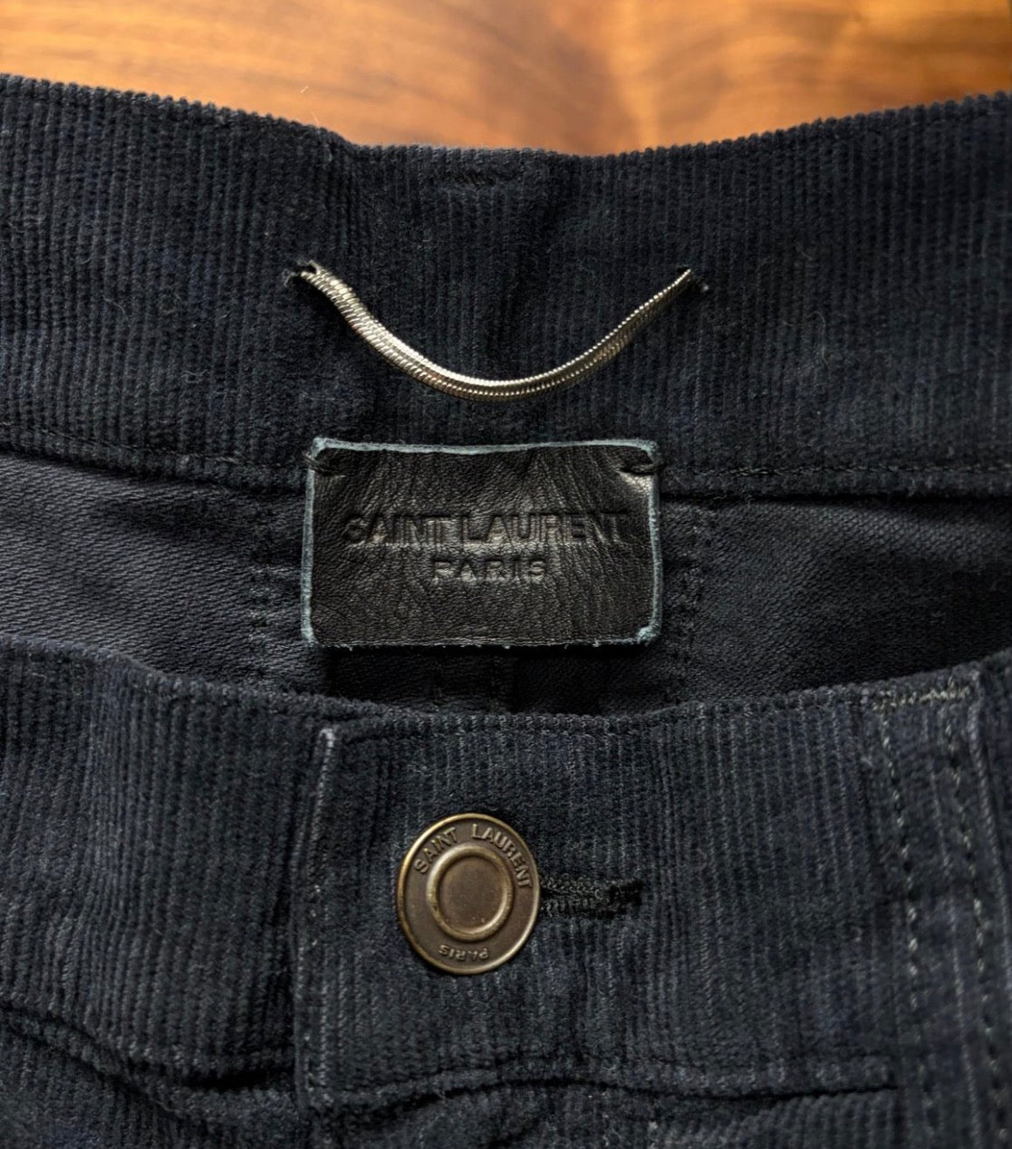 2015 Saint Laurent by Hedi Slimane ‘D02’ Black Corduroy Skinny Jeans