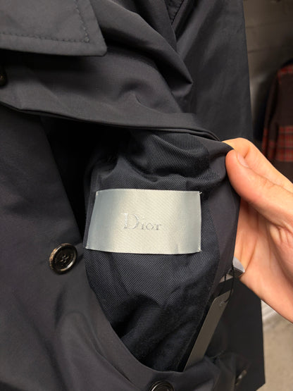 Dior Homme Black Nylon Military Jacket with Compartmentalized Stow Hood