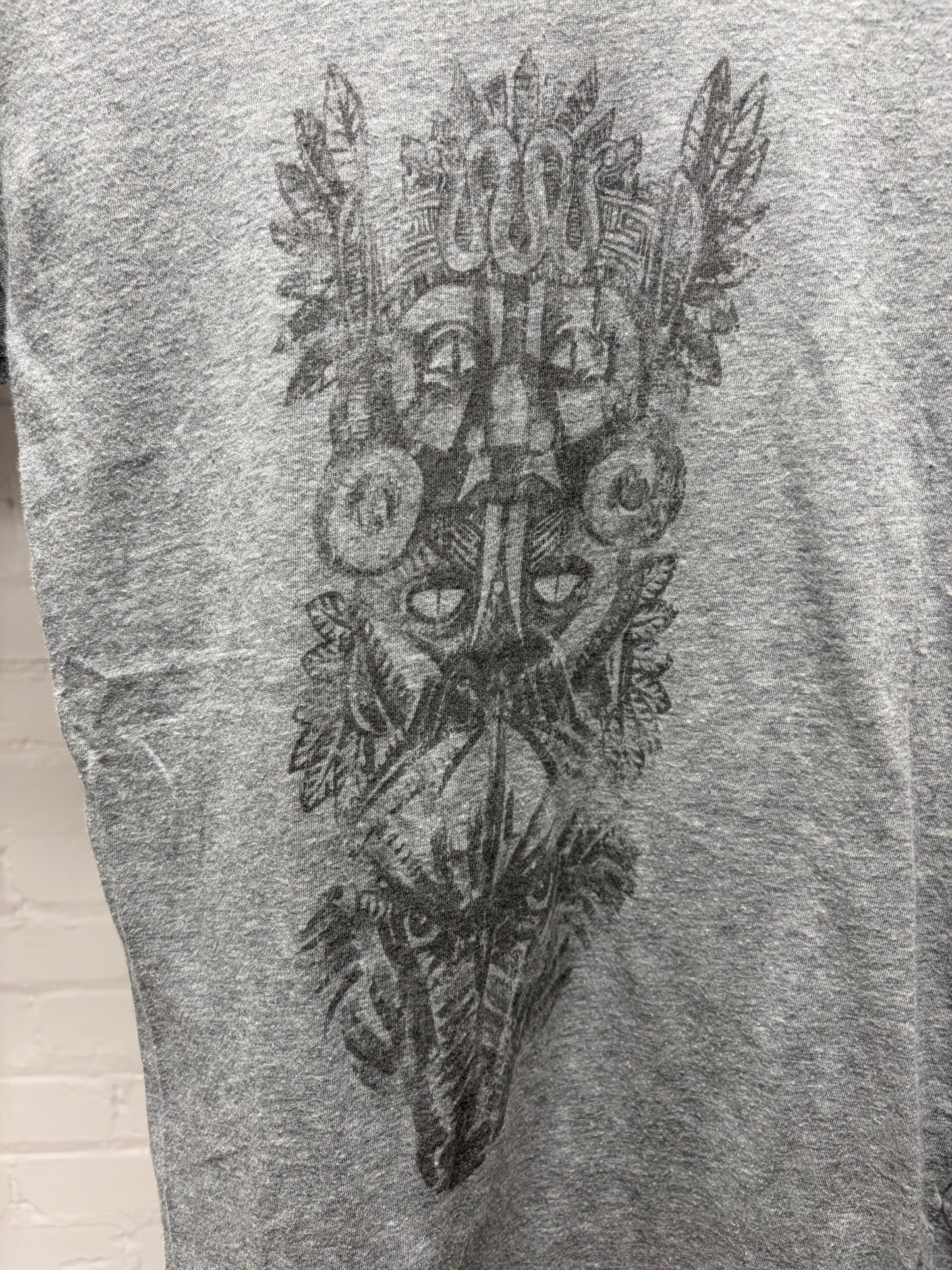 SS2017 Balmain ‘Tribal Print’ Grey Cotton T-Shirt