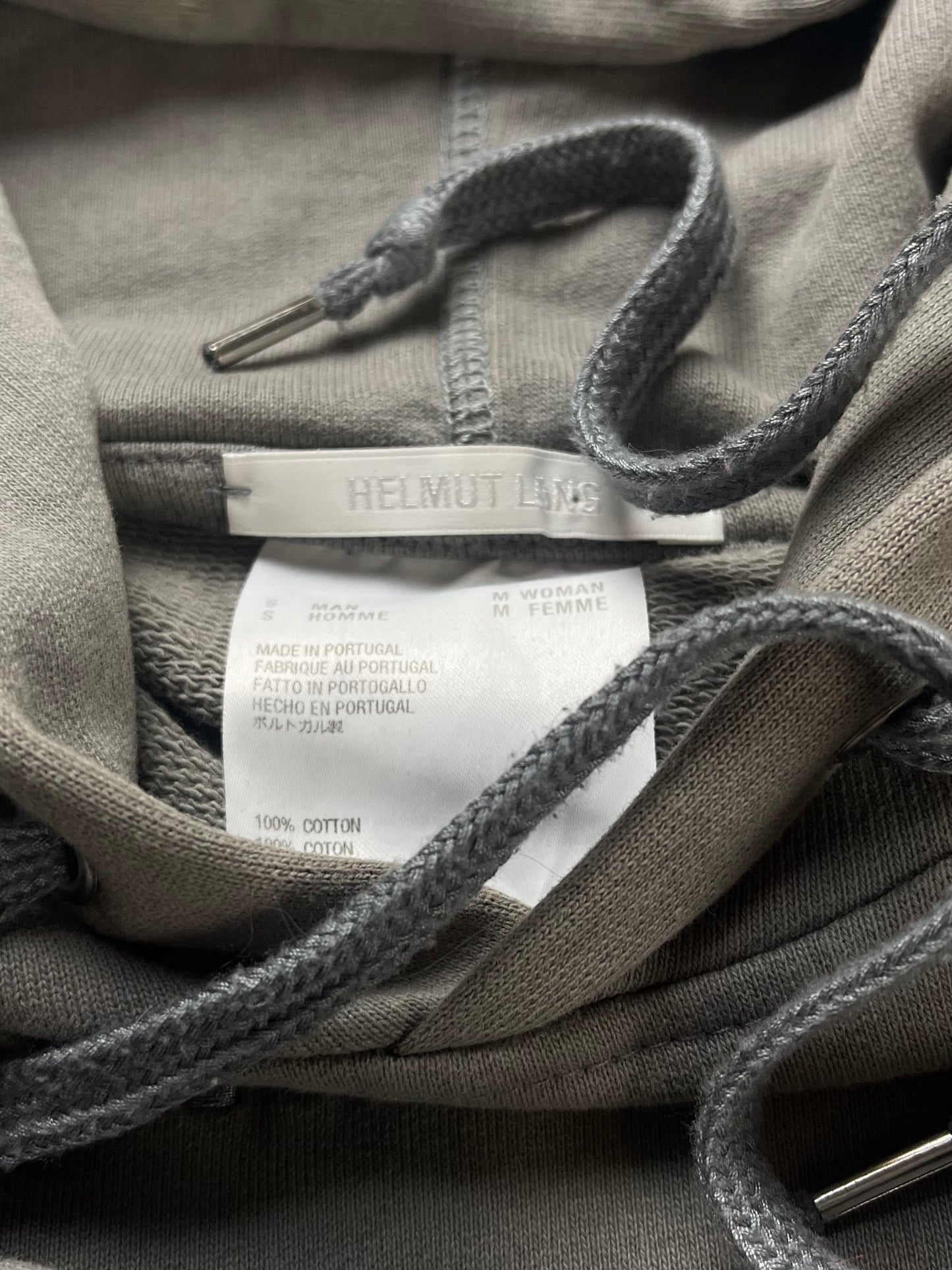 Helmut Lang Embroidered Logo Hoodie