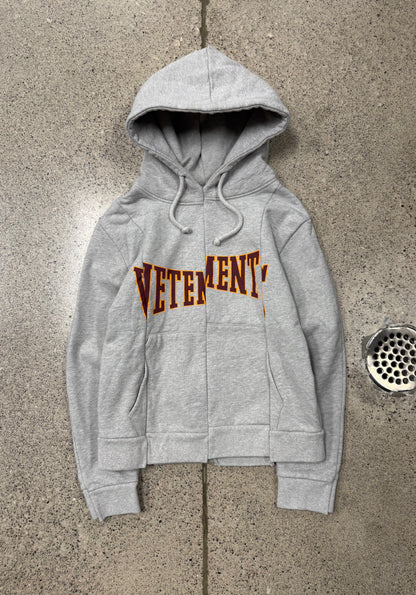 AW2016 Vetements ‘Collegiate’ Split Logo Hoodie