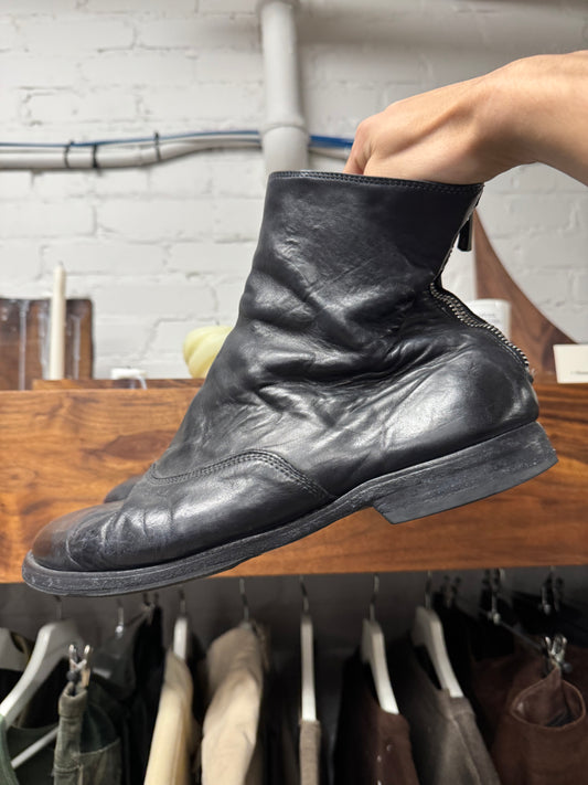 Guidi 988 Calf Leather ‘Back-Zip Low Heel Boots