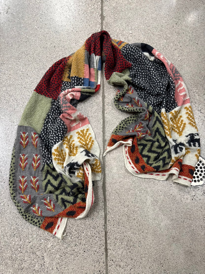 AW2024 Kapital Frayed Wool ‘Gabbeh’ Scarf