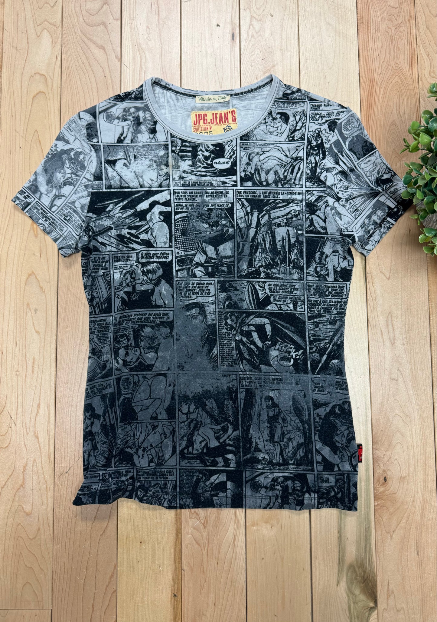 1995 Jean Paul Gaultier ‘Comic Strip’ Mesh Short Sleeve T-shirt