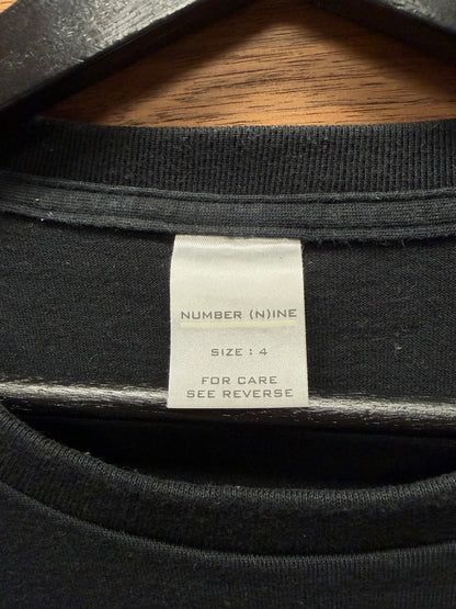 AW2000 Number (N)ine ‘Foreignnan’ Faded Brown Cotton T-Shirt
