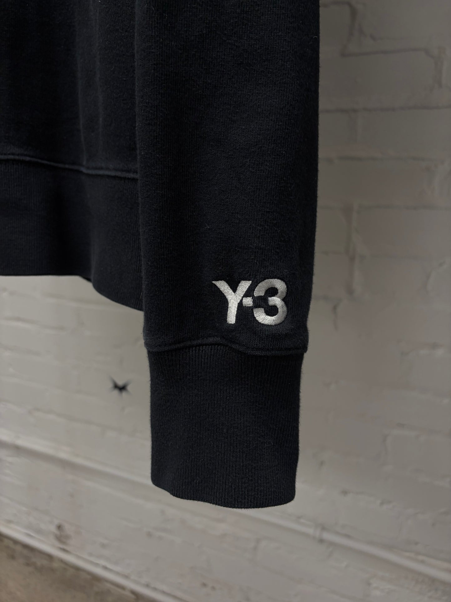 Yohji Yamamoto Y-3 Black ‘Spell Out’ Logo Hoodie