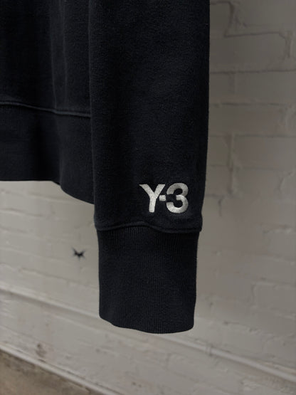 Yohji Yamamoto Y-3 Black ‘Spell Out’ Logo Hoodie