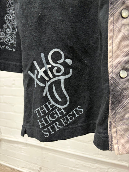 AW2005 Number (N)ine ‘The High Streets’ Reconstructed Thermal Hooded Flannel