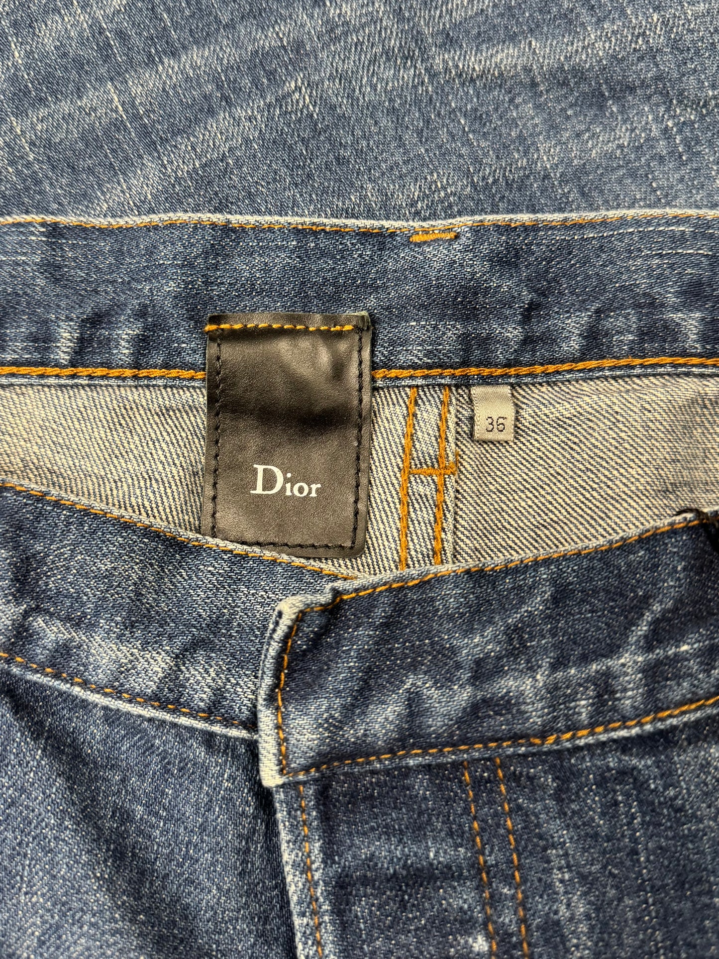 Dior Homme ‘Clawmark’ Washed Blue Denim