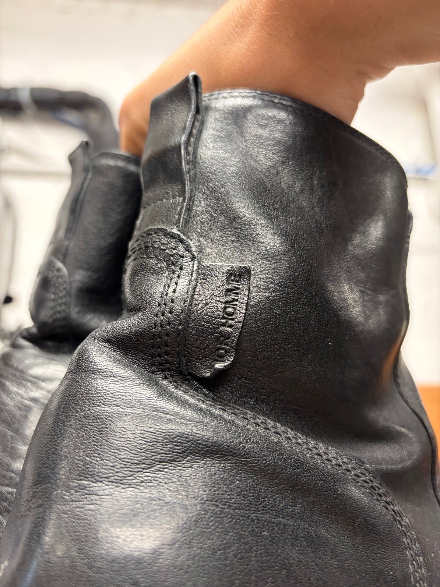 AW2009 Dior Homme Black Calfskin Leather Side-Zip Ankle Boots