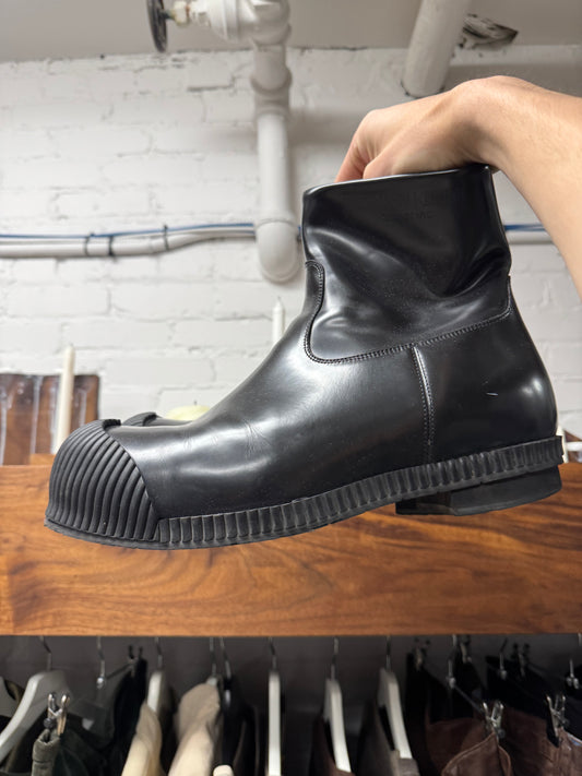 CK205W39Nyc by Raf Simons ‘Spazzolato’ Patent Leather Boots