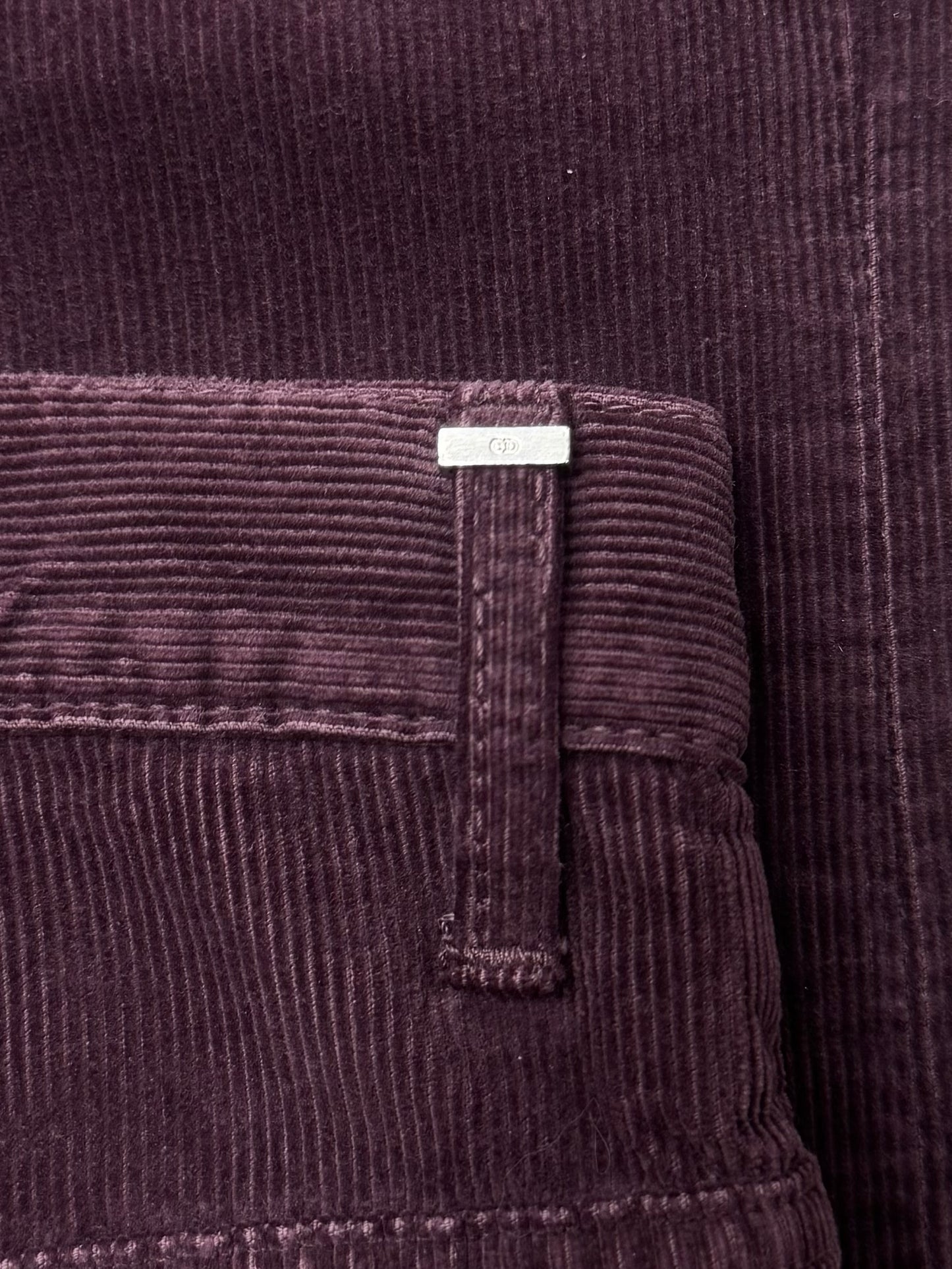 Dior Homme ‘Oxblood’ Red Corudroy Slim/Skinny Bottoms