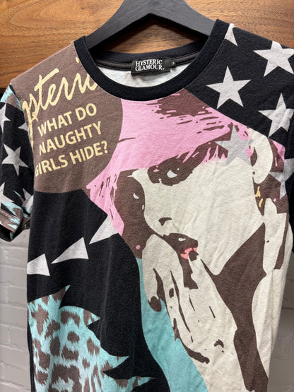 Hysteric Glamour ‘What Do Naughty Girls Hide’ Full Print T-Shirt