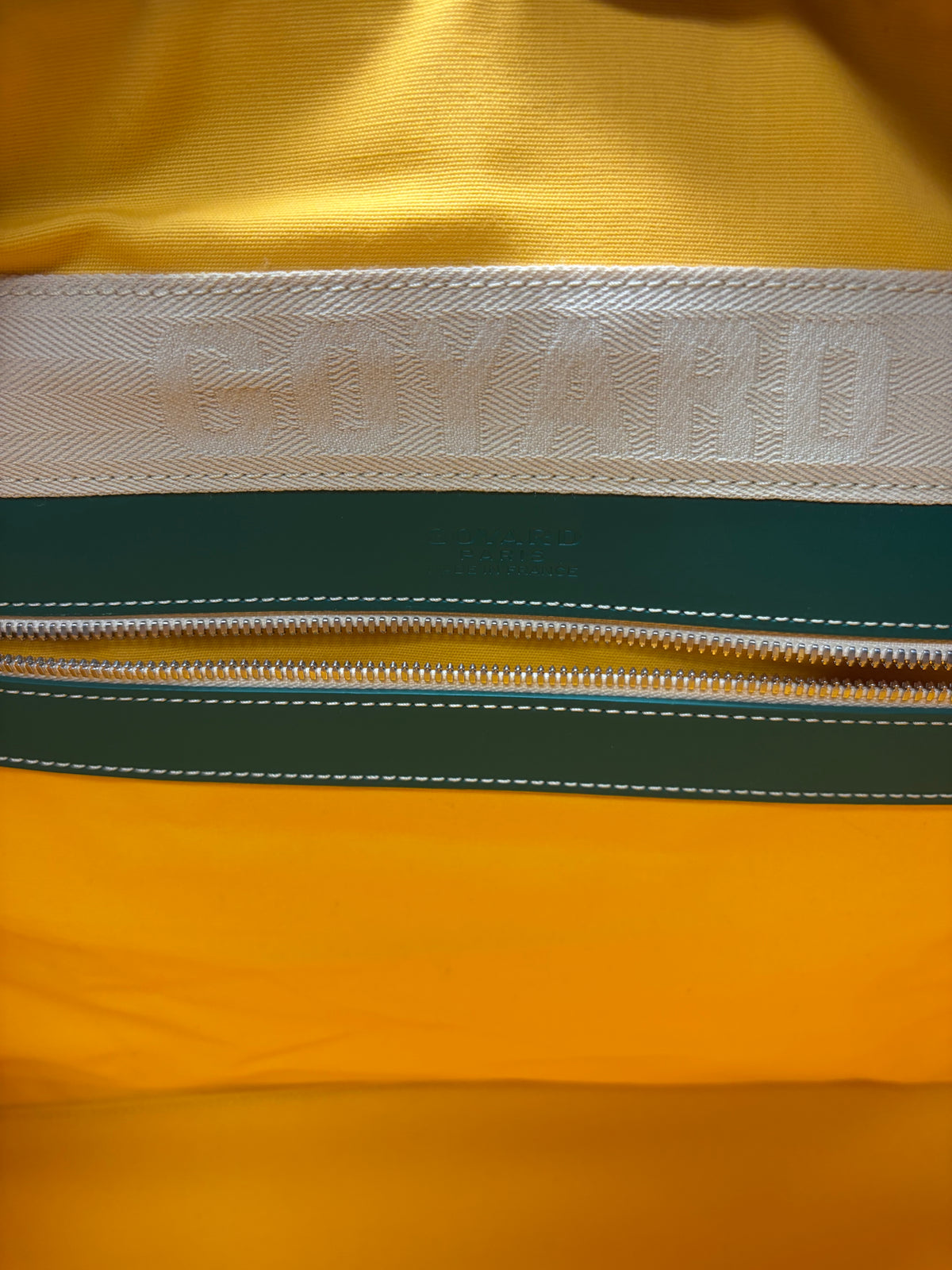 Goyard ‘Boeing 55’ Green Canvas Monogram Weekender Duffle Bag