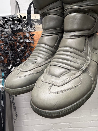 2009 Maison Martin Margiela ‘Speed Bike’ G.A.T. Motocross Leather High Top Sneakers