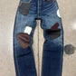Yohji Yamamoto x Spotted Horse Leather Patch Repaired Blue Jeans