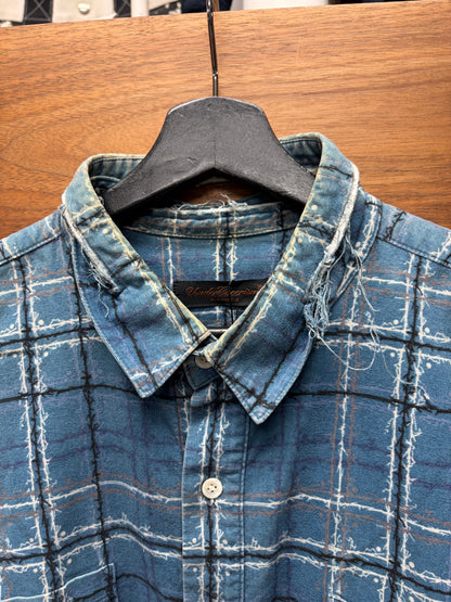 SS2003 Undercover ‘Scab’ Barbed Wire Print Plaid Flannel Shirt
