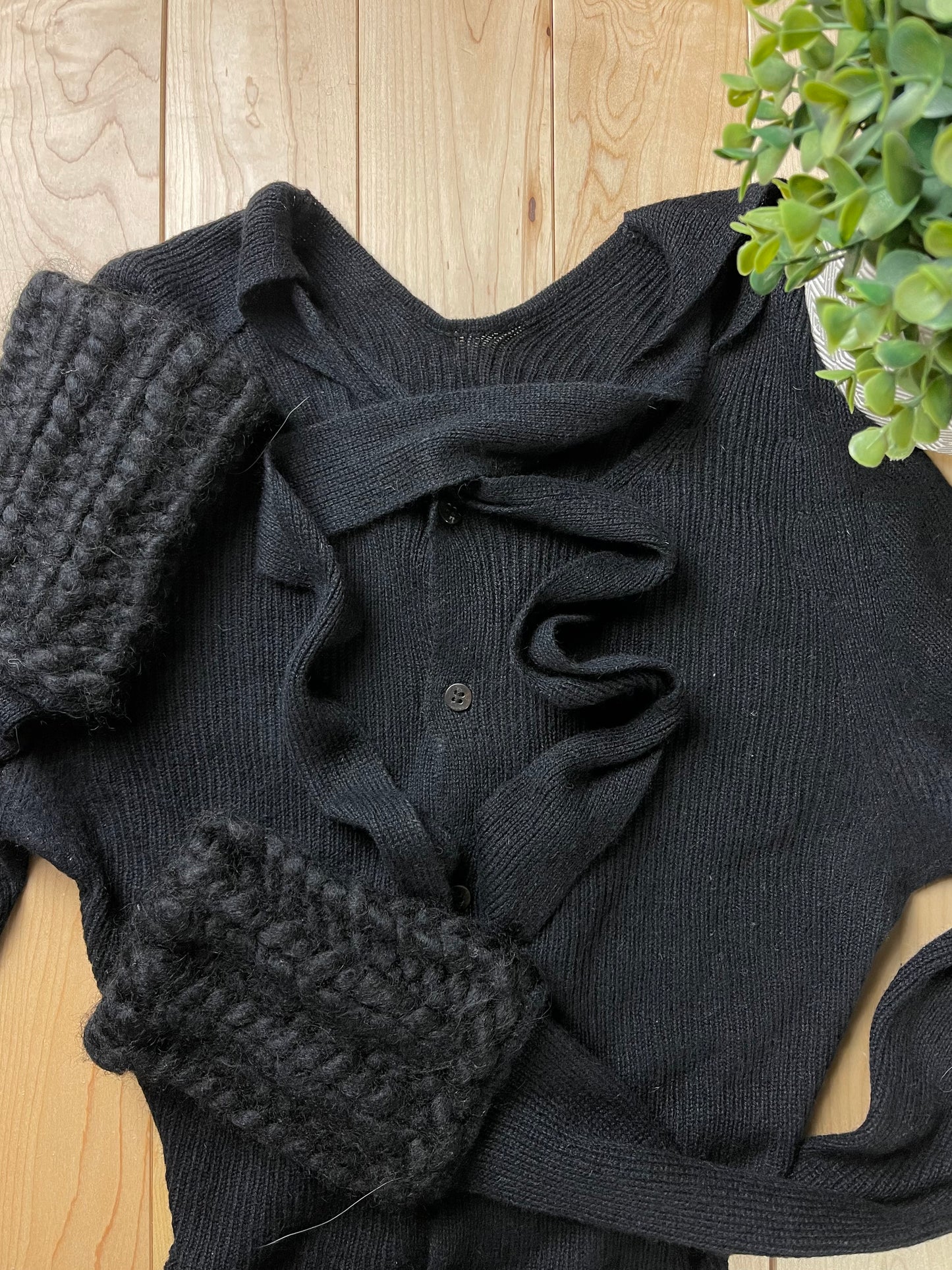 Vintage Yohji Yamamoto Knit Cuffs Button Down Cardigan