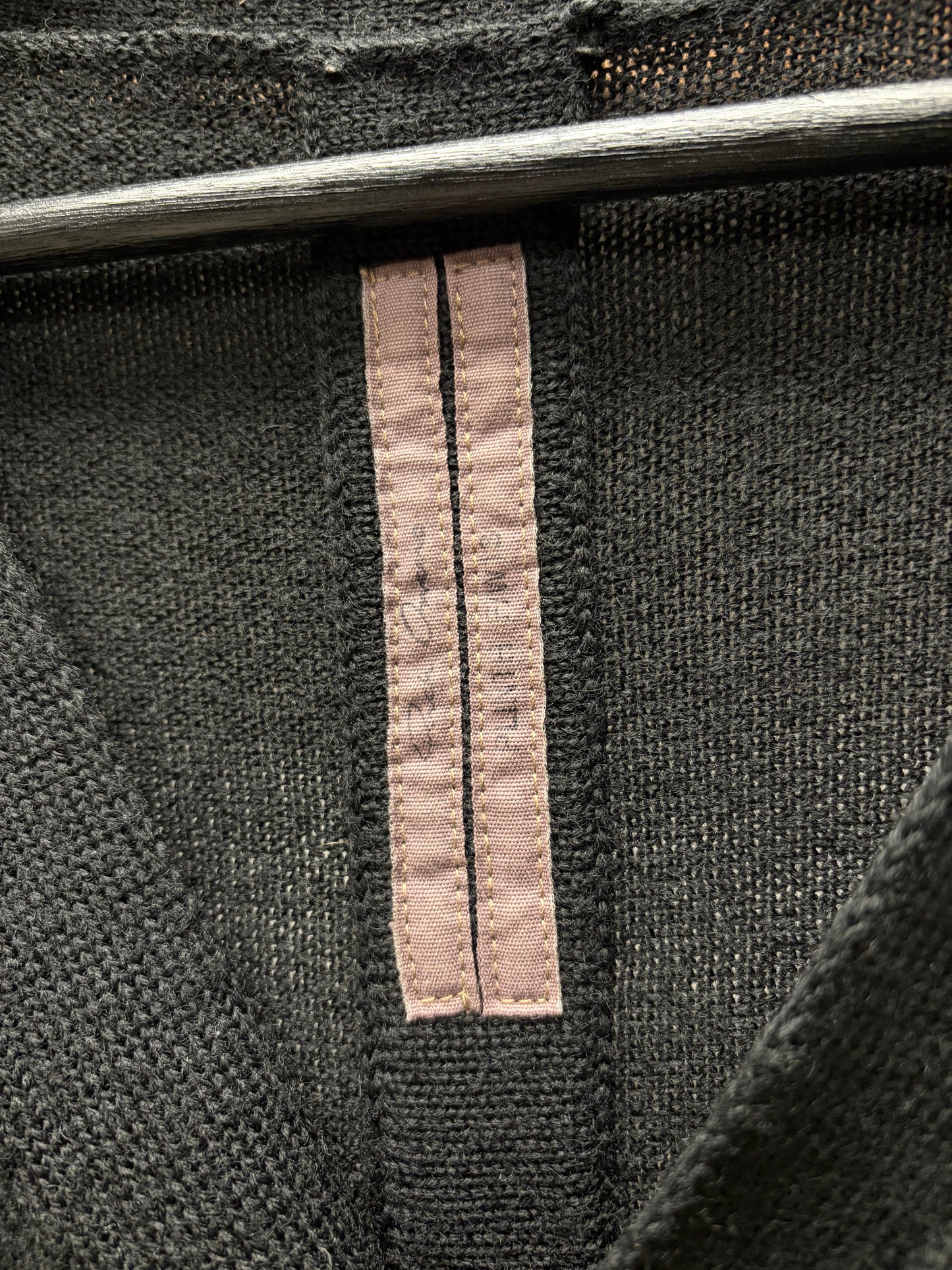 AW2013 Rick Owens ‘Plinth’ Black Wool Cardigan