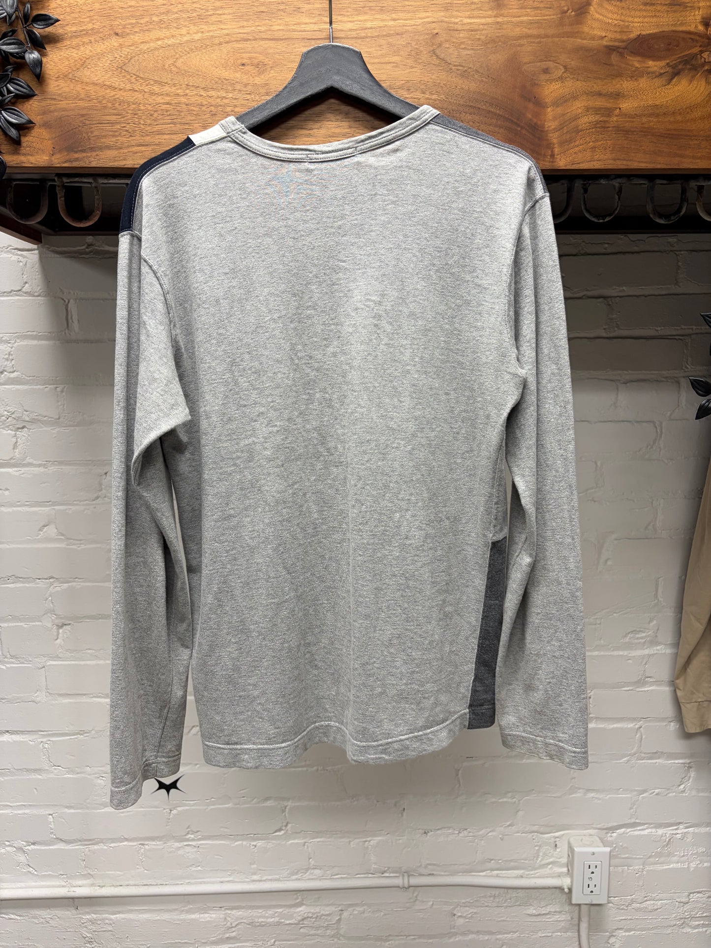 2008 Comme Des Garçons Homme ‘Patchwork’ Panelled Cotton Geometric Long Sleeve Shirt