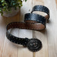 Tornado Mart Black Leather Studded Belt