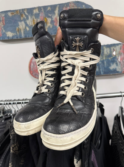 Chrome Hearts x Rick Owens Genuine Crocodile Leather Geobaskets