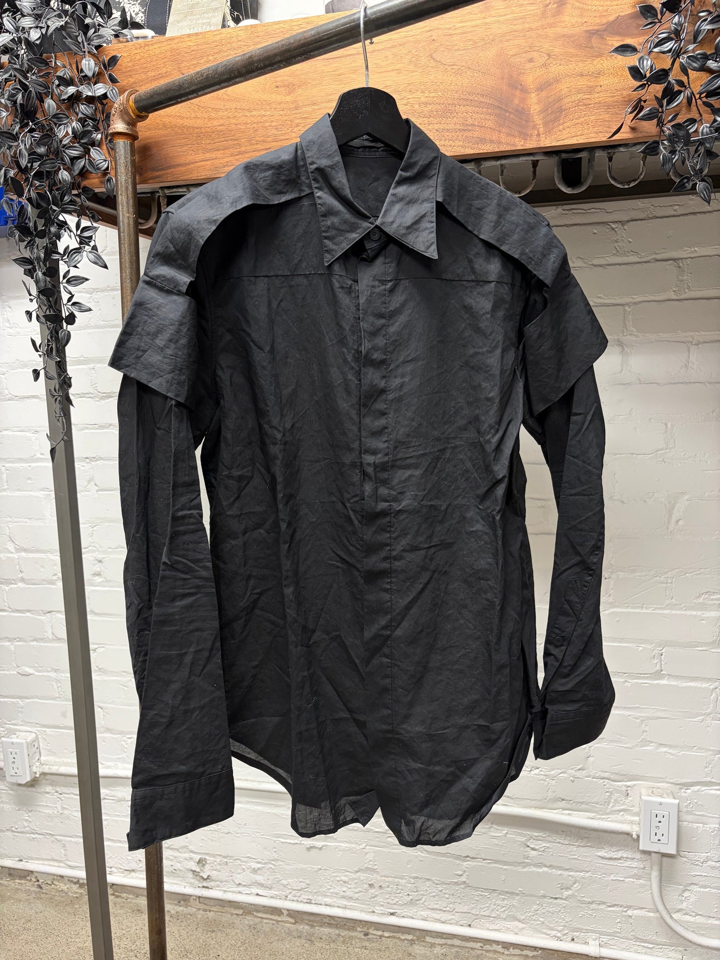 SS2017 Julius Layered Military Inspired Button Up Shirt