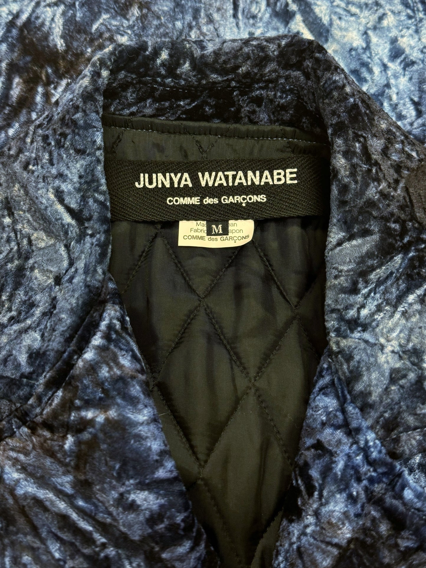 AW2012 Junya Watanabe ‘Crushed Velvet’ Biker Jacket