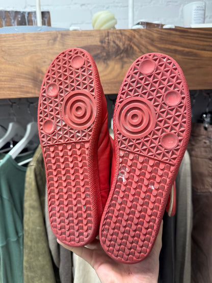 Maison Margiela ‘Future’ Red Leather High Top Sneakers