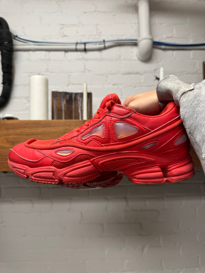 Raf Simons ‘Ozweegos V2’ Red Low Top Sneakers