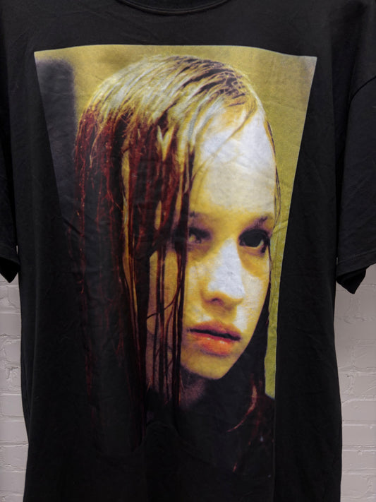 AW2018 Raf Simons ‘Christine F’ Wet Hair Black Graphic T-Shirt