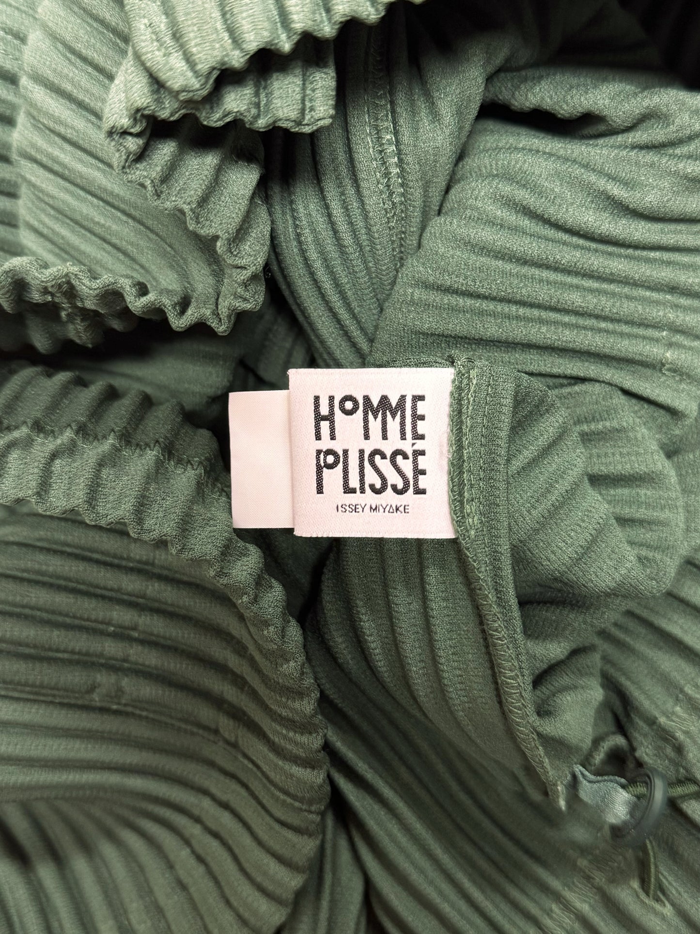 Issey Miyake ‘Homme Plisse’ Pleated Green Work Jacket