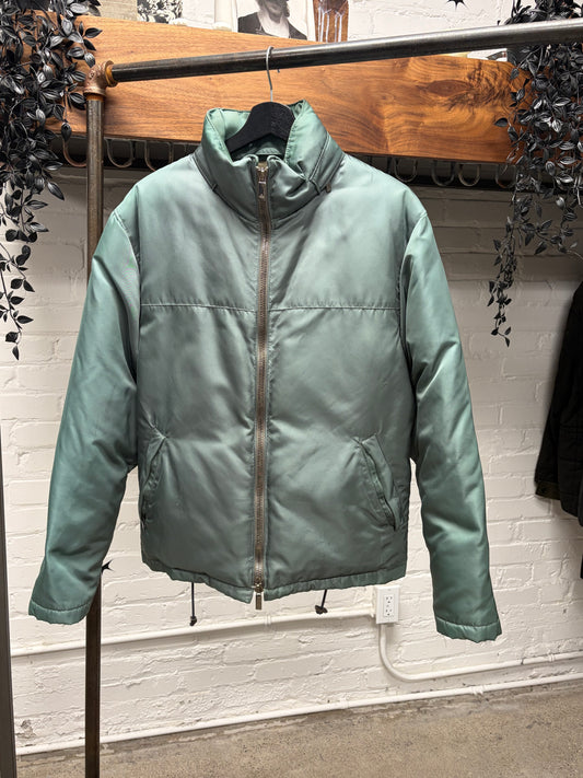 AW1997 Gucci by Tom Ford ‘Flat Padded’ Teal Blue Puffer Jacket