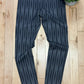 Ann Demeulemeester Striped Grey Wool Slim/Skinny Trousers