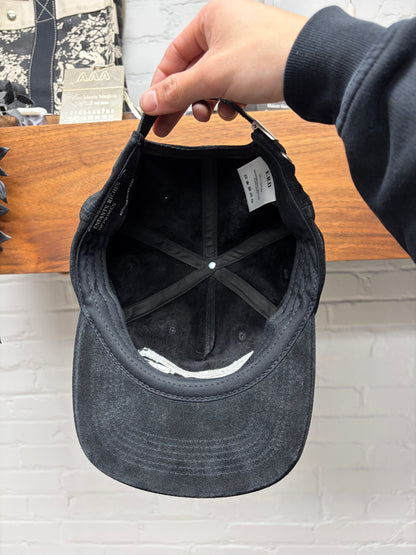 SS2022 Enfants Riches Deprimes ‘Records’ Black Suede Five Panel Hat