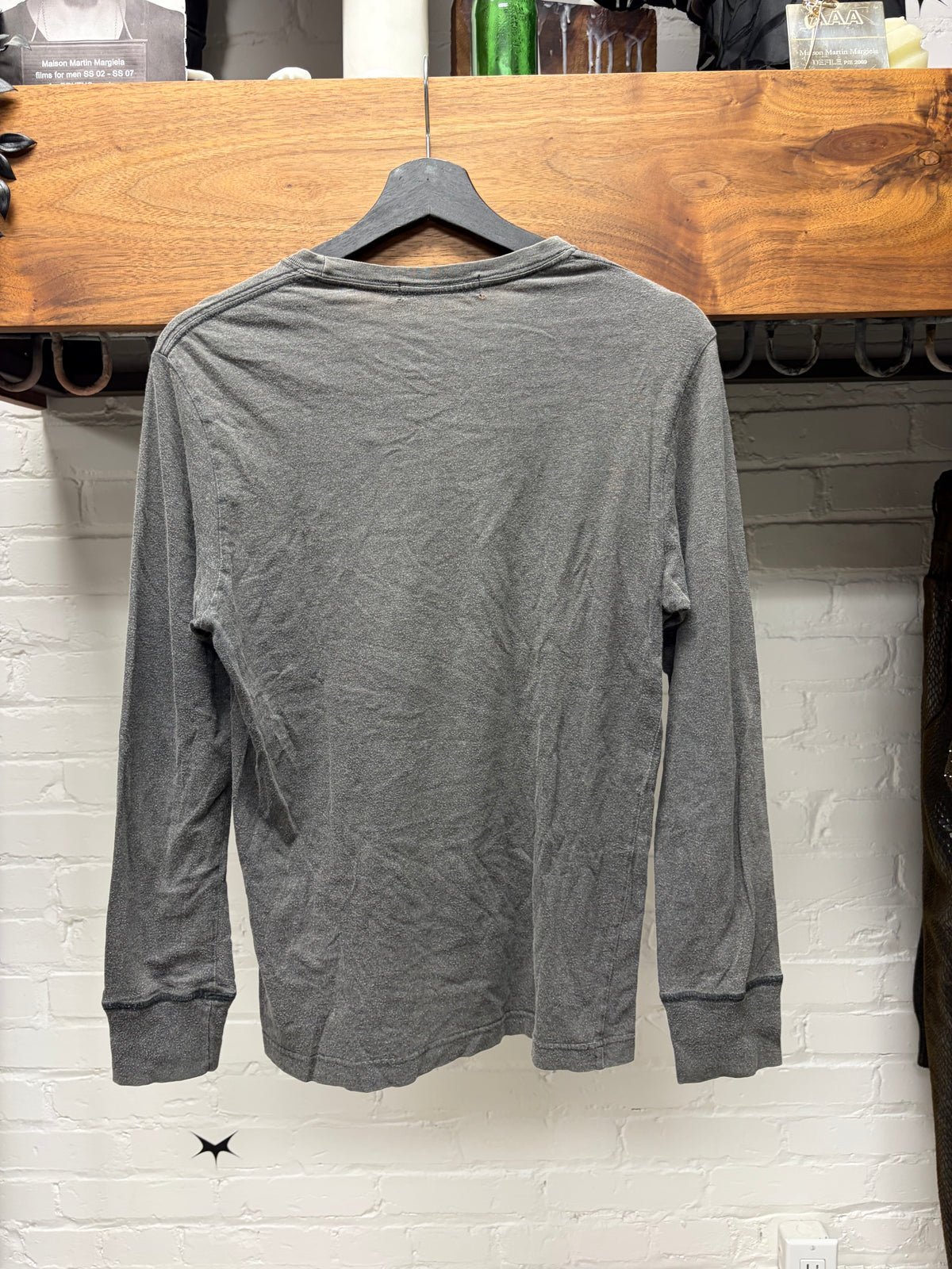 AW2004 Undercover ‘But Beautiful’ Gas Mask Bunny Grey Long Sleeve Shirt