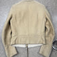 Maison Martin Margiela Goat Fur Lined ‘5-Zip’ Suede Jacket