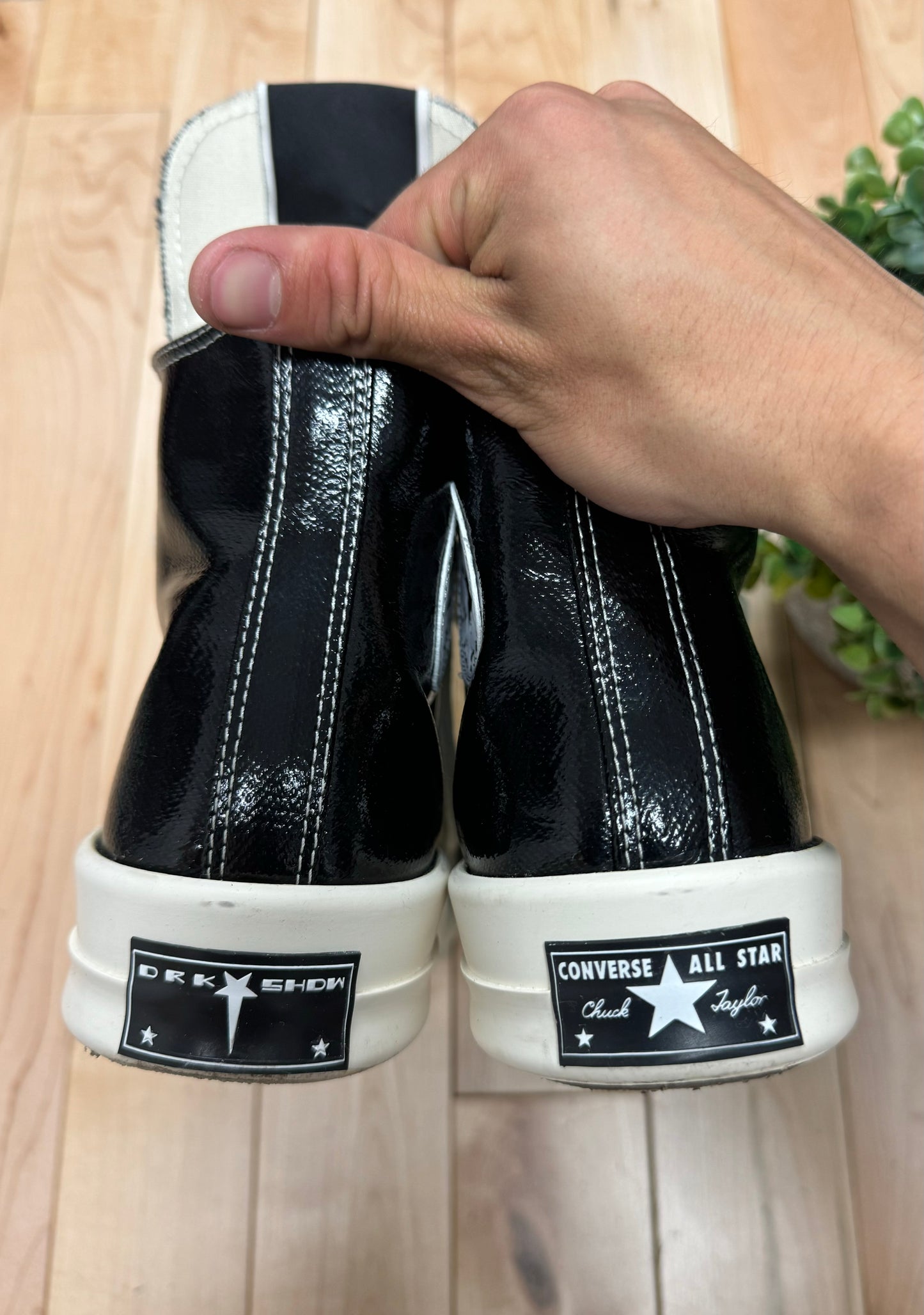 Rick Owens x Converse 'TurboDRK' Matte Black High Top Sneakers