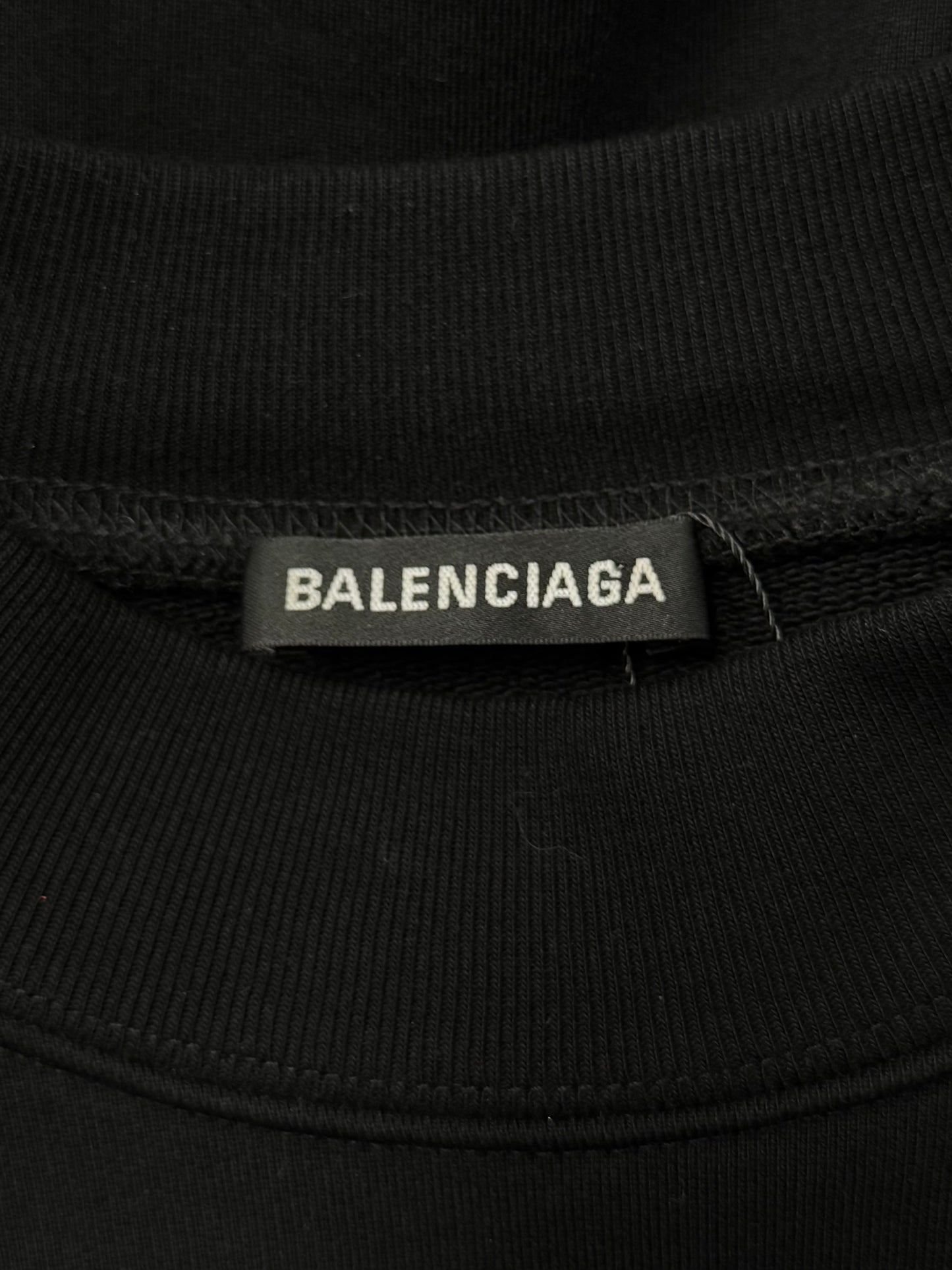 AW2020 Balenciaga ‘Models’ Black Oversized Sweatshirt