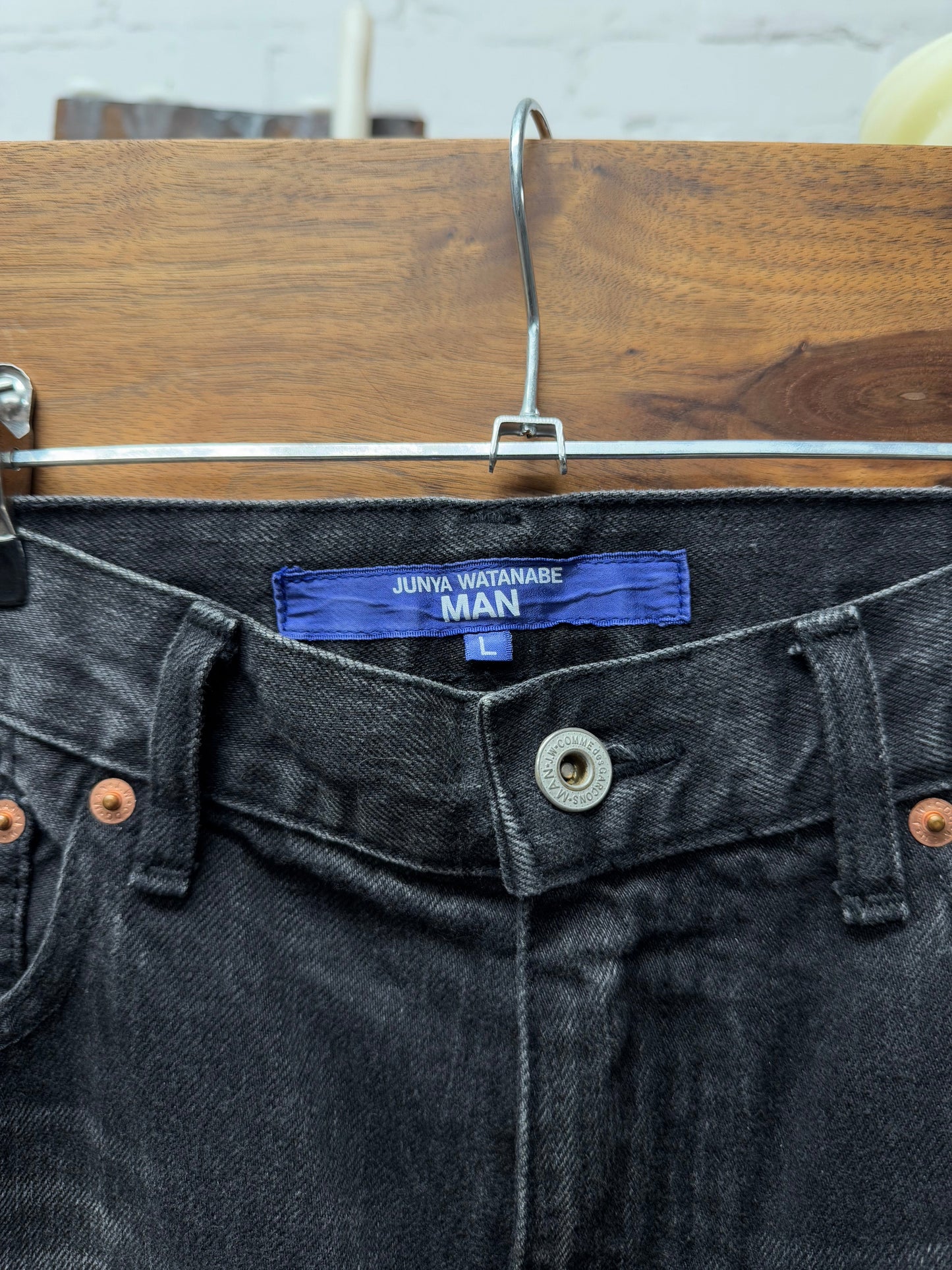 2022 Junya Watanabe Black Patchwork Denim
