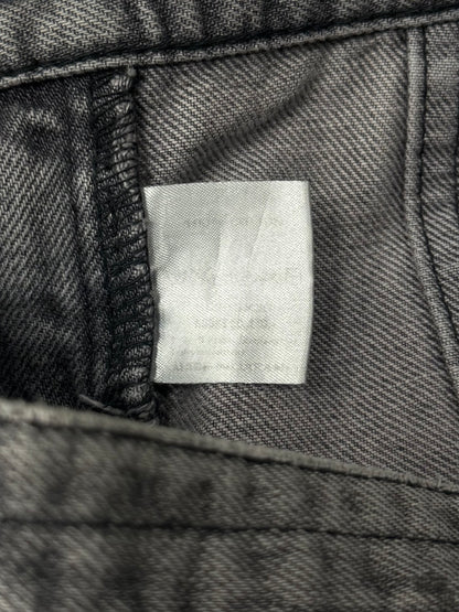SS2007 Number (N)ine ‘Button Snap’ Grey Darted Flare Denim