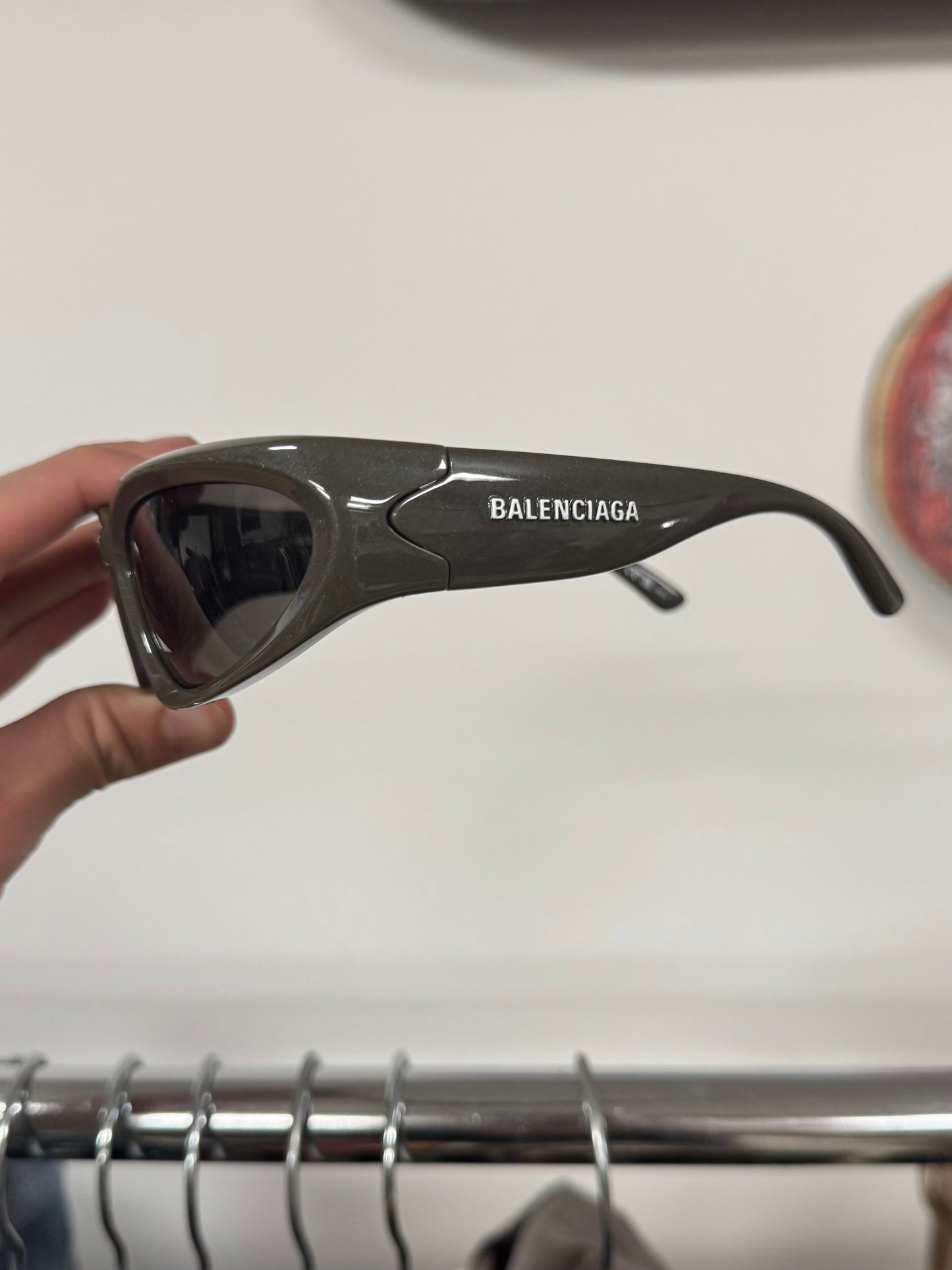 Balenciaga ‘Swift’ Brown Oval Shape Sunglasses