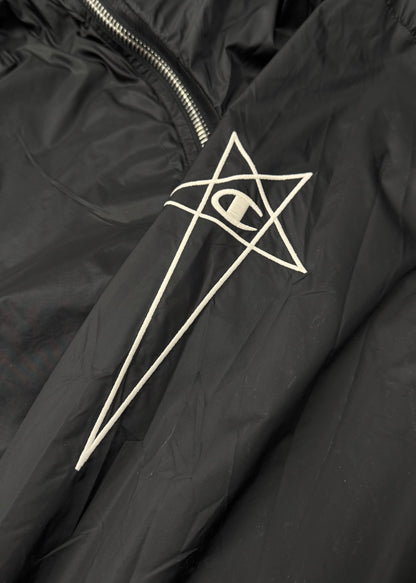 Rick Owens x Champion Mountain Zip Hooded Rain Jacket